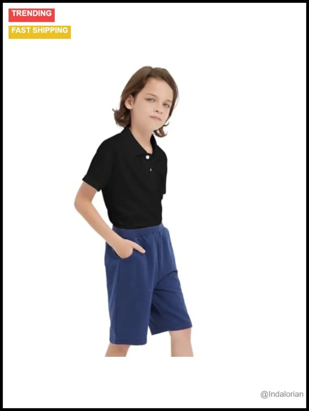 3 Pack Boys Polo Shirts - Quick Dry Mesh Short Sleeve Golf School Uniform Top